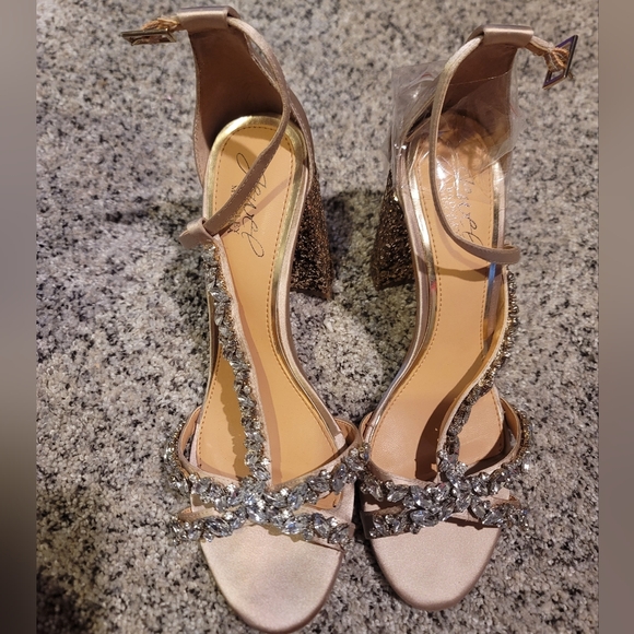 New Jewel Badgley Mischka heels Women's Carver Dress Sandal - Picture 10 of 12